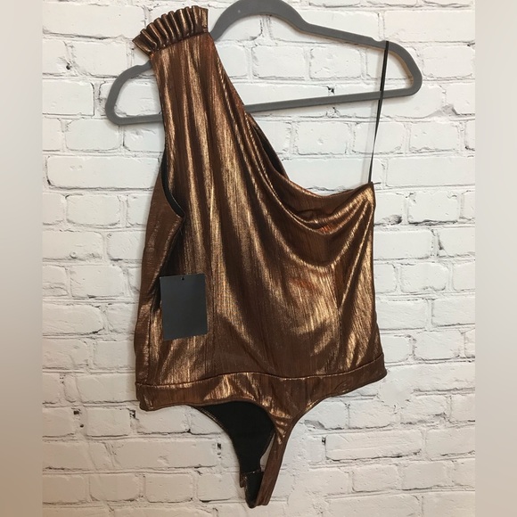 Retrofete Bronze Cassie Bodysuit size MEDIUM NWT - Picture 6 of 11